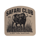 Sticker with SCI logo and image of a buffalo