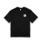 black tee with Safari Club logo on left chest