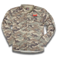 Vintage woodand camo longsleeve airflow shirt with SCI logo on left chest