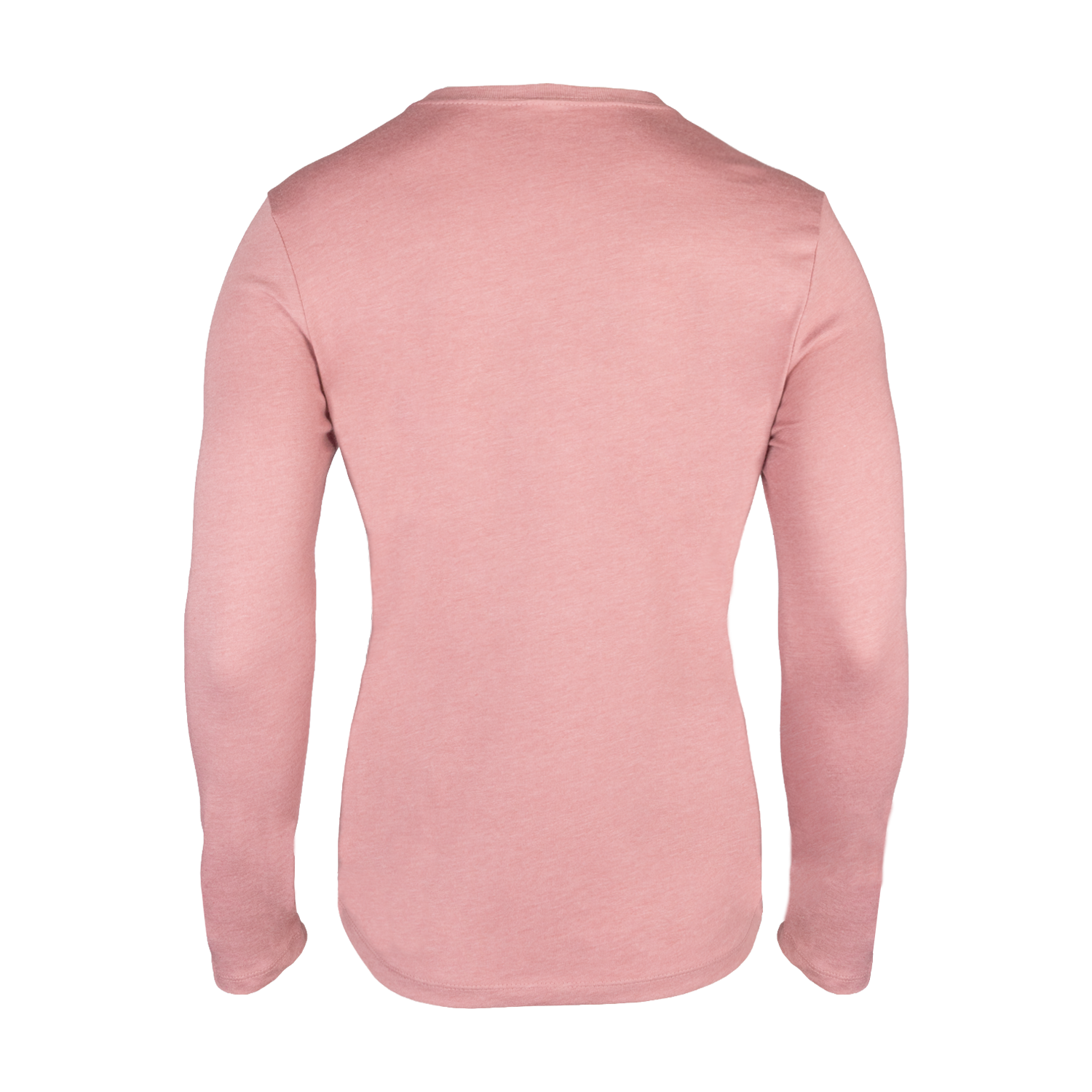 rear view of Mauve womens long sleeve tee