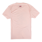 Rear view of pink tee with SCI logo on upper back