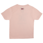 rear view of youth pink shirt with SCI logo on upper back