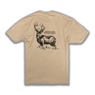 Khaki tee with SCI deer graphic