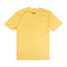 Rear view of yellow tee with SCI logo on upper back