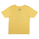 Rear view of youth yellow shirt with SCI logo on the upper back